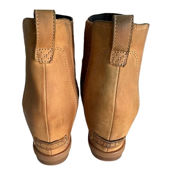 Sorel Women's Joan of Arctic Wedge II Chelsea Boots Size 9.5 Tan B11 - Picture 5 of 8